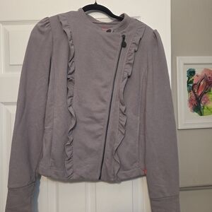 DC Women's Lavender Ruffled Blazer